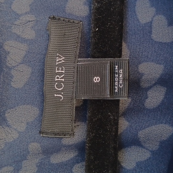 J.Crew Heart Dress 8 print business career sleeveless Capsule Casual work Preppy - Picture 2 of 10